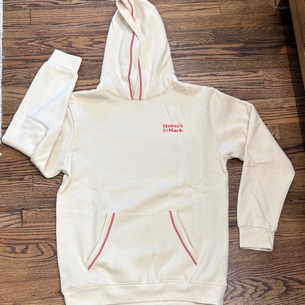 Maker's Mark Cream Stitched Hoodie